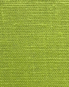 TUSCANY (EUROPEAN LINEN)  COLOR  LEMON GREEN   REFINARE (WASHED)    100% LINEN FABRICS 7.5 OZ . DYED & FINISHINED IN USA