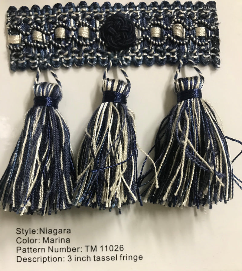 The Americana  - Marina Niagara - 3" Tassel Fringe