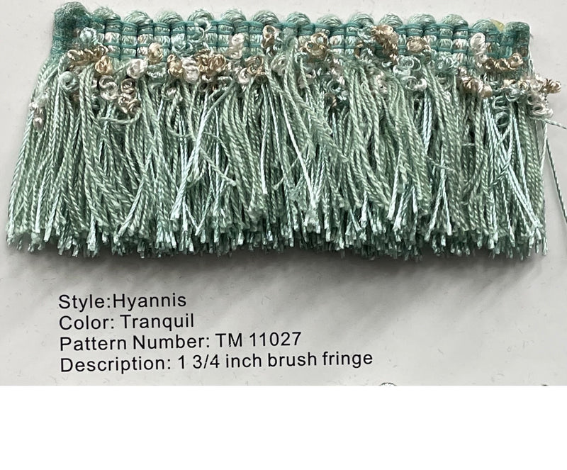 The Americana - Tranquil Hyannis - 1 3/4" Brush Fringe