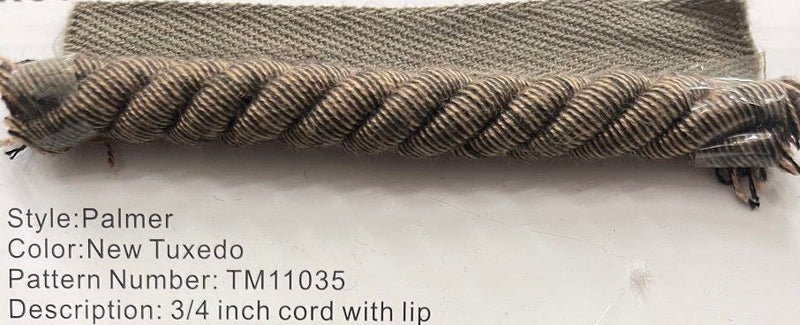 The Lyon - Tuxedo Palmer - 3/4 Inch Cord With Lip