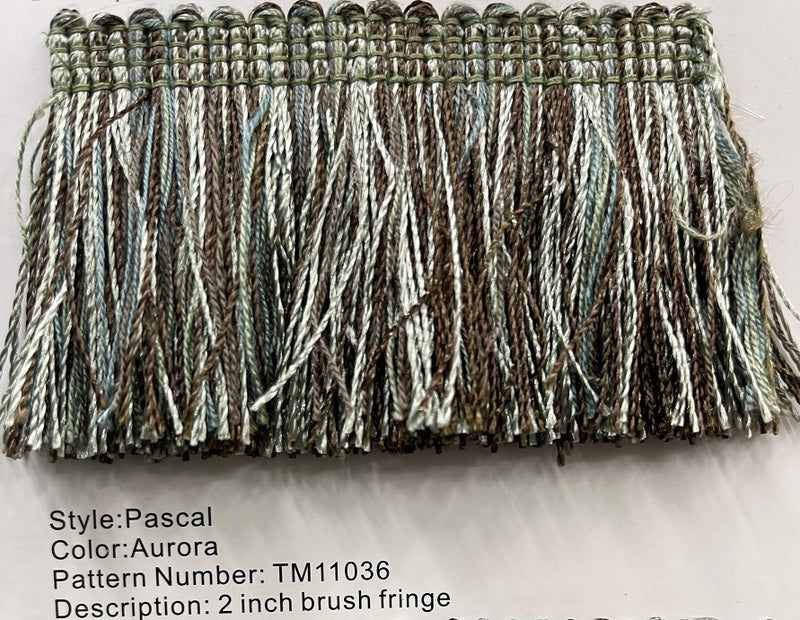 The Natalie - Aurora Pascal - 2 Inch Brush Fringe