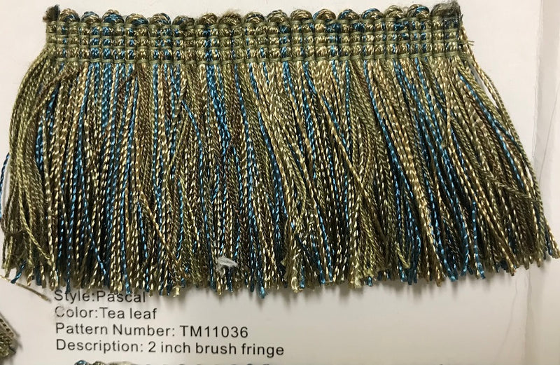 The Natalie - Tea Leaf Pascal - 2 Inch Brush Fringe