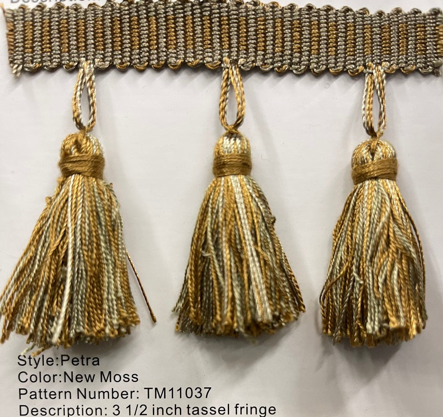 The Lyon - Moss Petra - 3 1/2 Inches Tassel Fringe