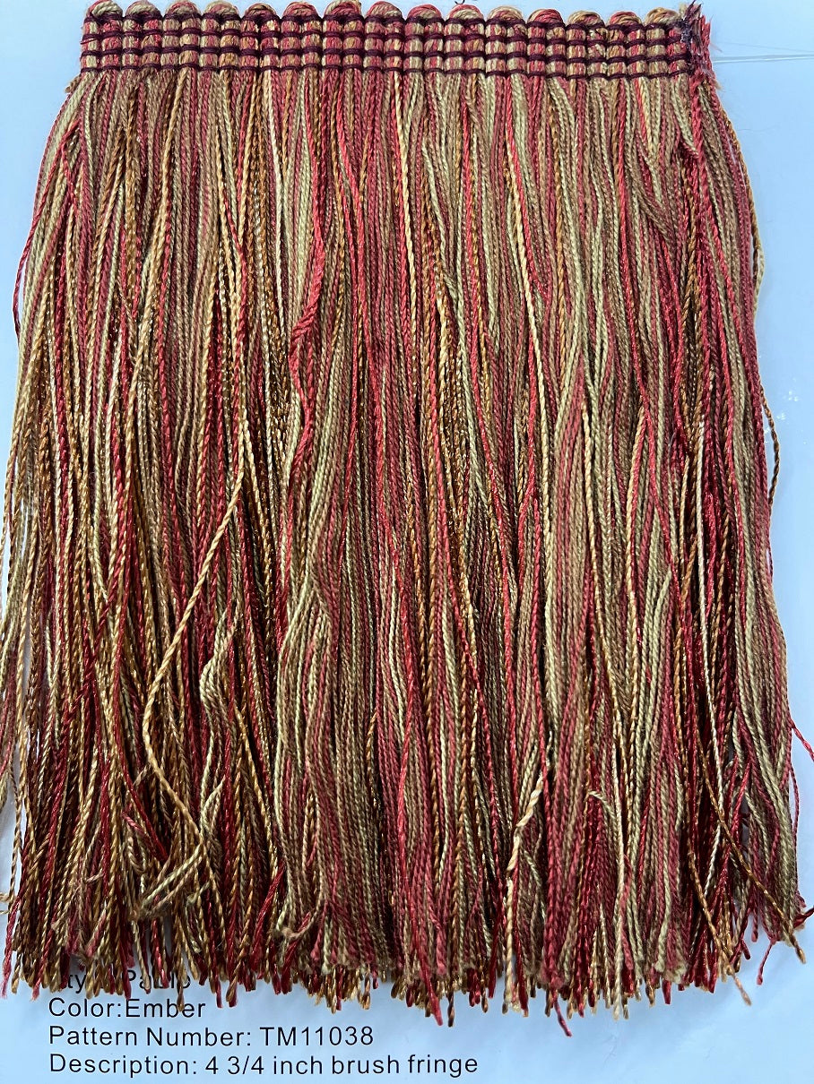 The Natalie - Ember Pablo - 4 3/4 Inch Brush Fringe