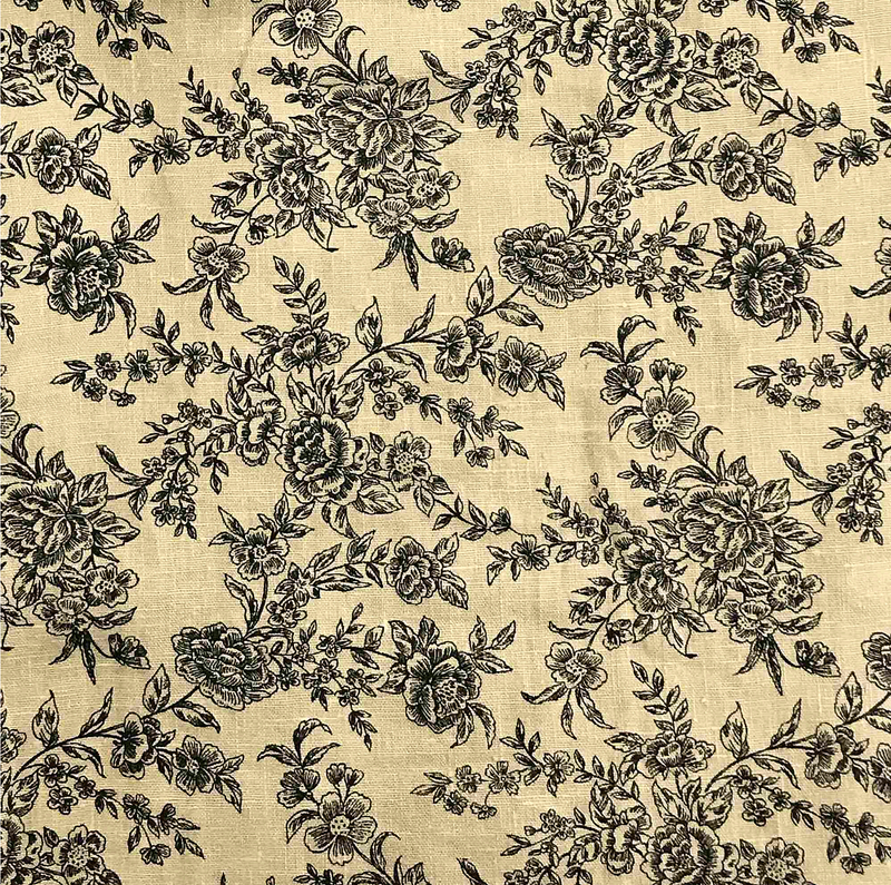 PRINT-FLORAL TOILE