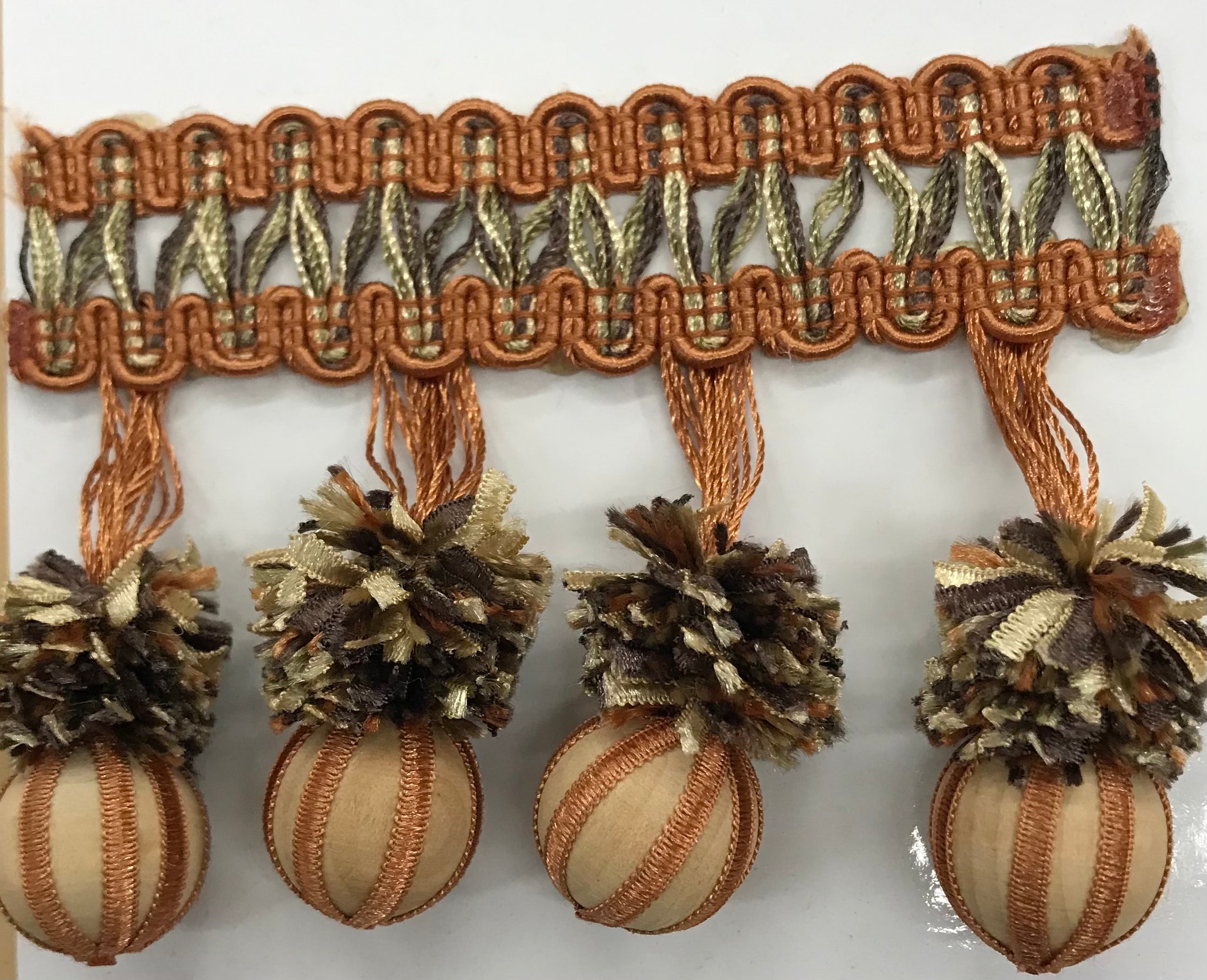 The Lyon-2 /4 inch ball fringe